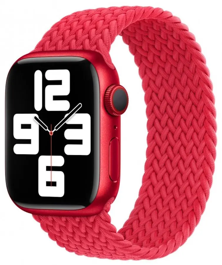 Смарт-часы Apple Watch Series 7 GPS 45mm Braided Solo Loop (Red)