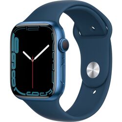 Ceas inteligent Apple Watch Series 7 GPS 45mm Sport Band (Blue/Abyss Blue) Thumb