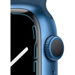 Ceas inteligent Apple Watch Series 7 GPS 45mm Sport Band (Blue/Abyss Blue) Thumb