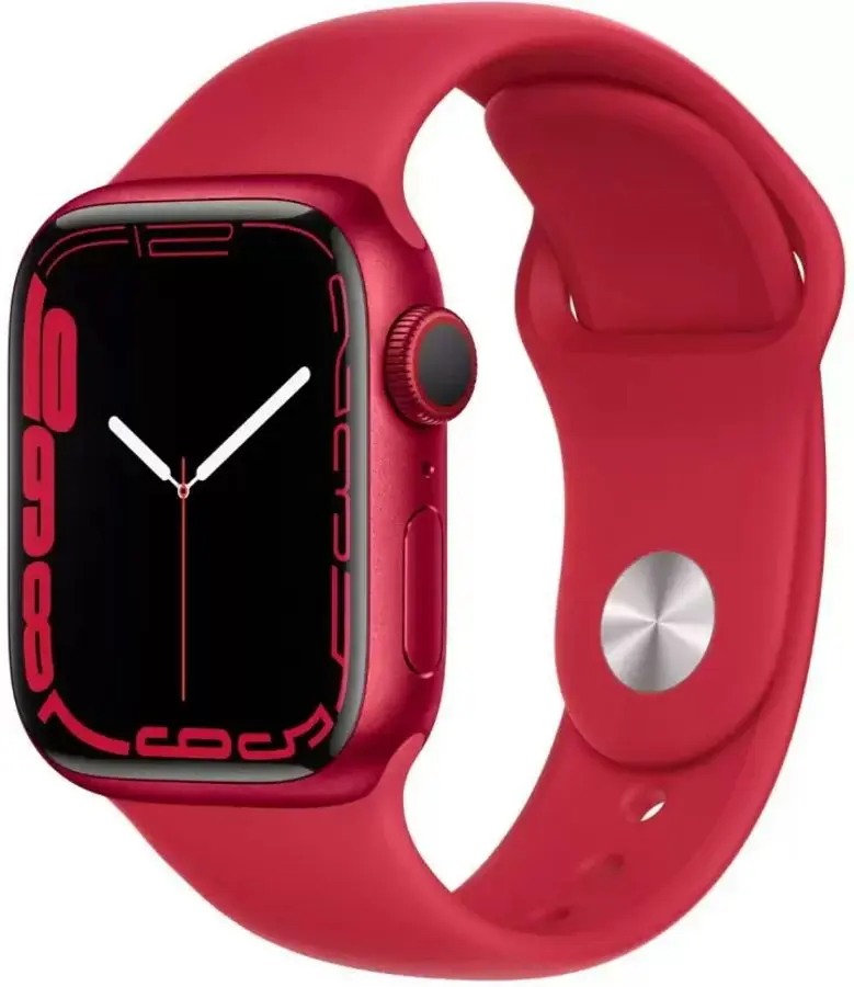 Ceas inteligent Apple Watch Series 7 GPS + Cellular 41 mm Sport Band (Red)