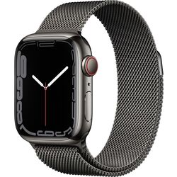 Ceas inteligent Apple Watch Series 7 GPS + Cellular 41mm Milanese Loop (Graphite)