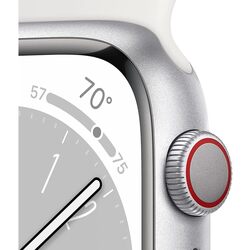 Смарт-часы Apple Watch Series 8 GPS 41mm Sport Band (Silver/White) Thumb