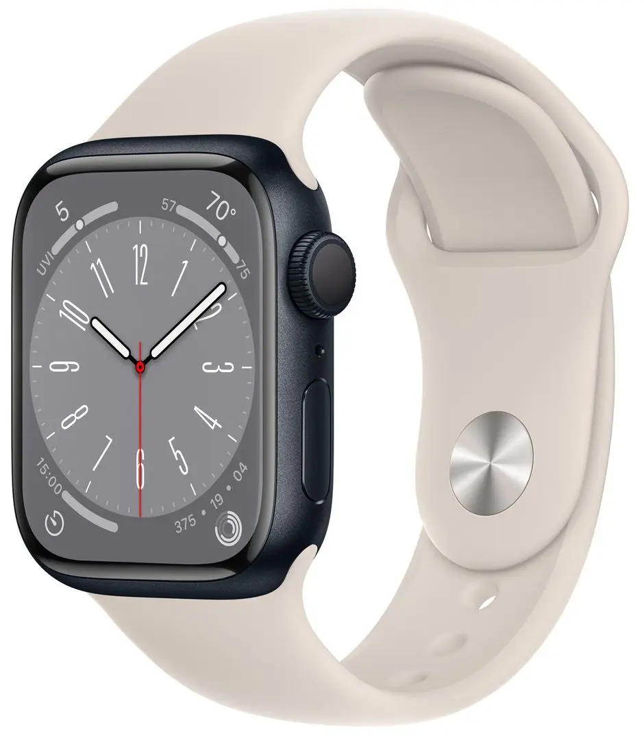 Ceas inteligent Apple Watch Series 8 GPS 45mm Sport Band (Bej)