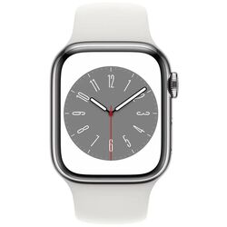 Ceas inteligent Apple Watch Series 8 GPS + Cellular 41mm Sport Band (Silver/White) Thumb