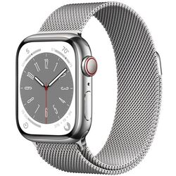 Смарт-часы Apple Watch Series 8 GPS + Cellular 45mm Milanese Loop (Silver)