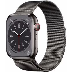 Ceas inteligent Apple Watch Series 8 GPS + Cellular Milanese Loop 45mm (Graphite)