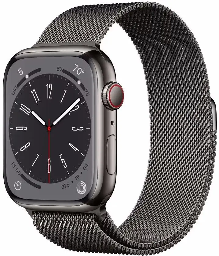 Смарт-часы Apple Watch Series 8 GPS + Cellular Milanese Loop 45mm (Graphite)