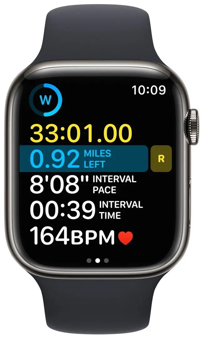 Ceas inteligent Apple Watch Series 8 GPS + LTE 41mm Sport Band (Graphite)