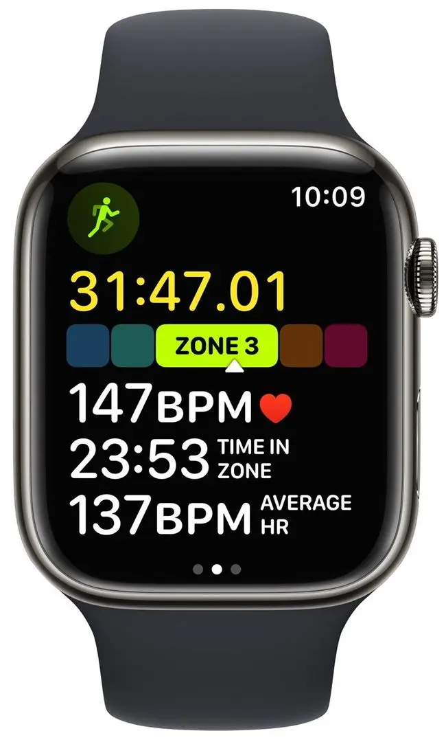 Ceas inteligent Apple Watch Series 8 GPS + LTE 41mm Sport Band (Graphite)