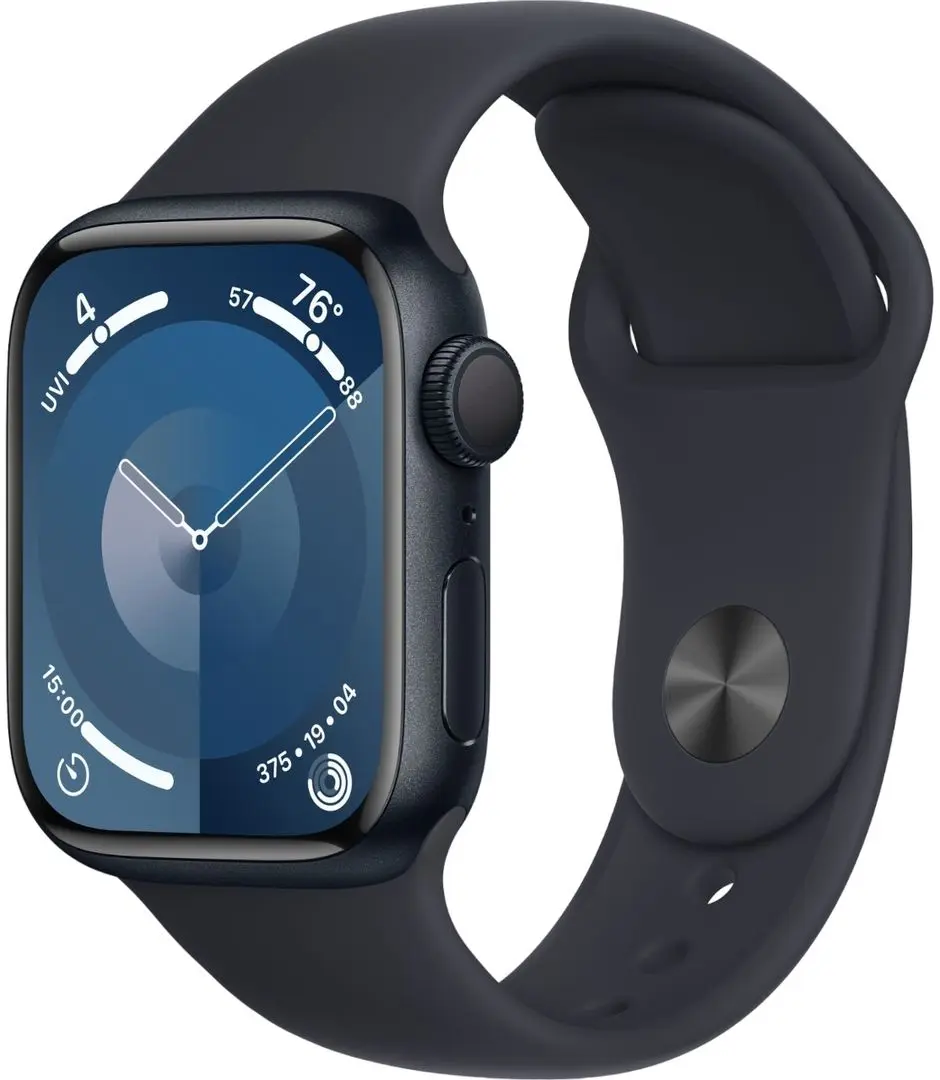 Ceas inteligent Apple Watch Series 9 GPS 41mm Sport Band S/M (Midnight)