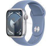 Ceas inteligent Apple Watch Series 9 GPS 41mm Sport Band S/M (Silver/Storm Blue)