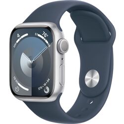 Ceas inteligent Apple Watch Series 9 GPS 45mm Sport Band S/M (Silver/Blue)