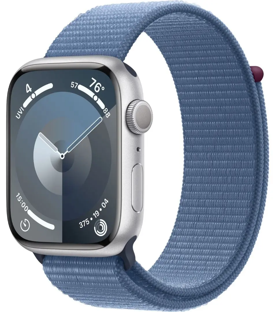 Ceas inteligent Apple Watch Series 9 GPS 45mm Sport Loop (Silver/Blue)
