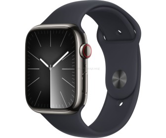 Ceas inteligent Apple Watch Series 9 GPS + LTE 45mm Sport Band M/L (Graphite)