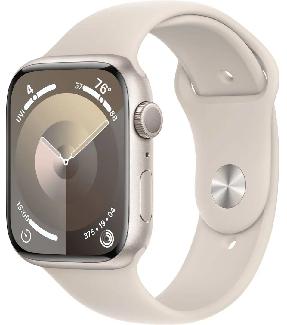 Ceas inteligent Apple Watch Series 9 GPS + LTE 45mm Sport Band M/L (Starlight)