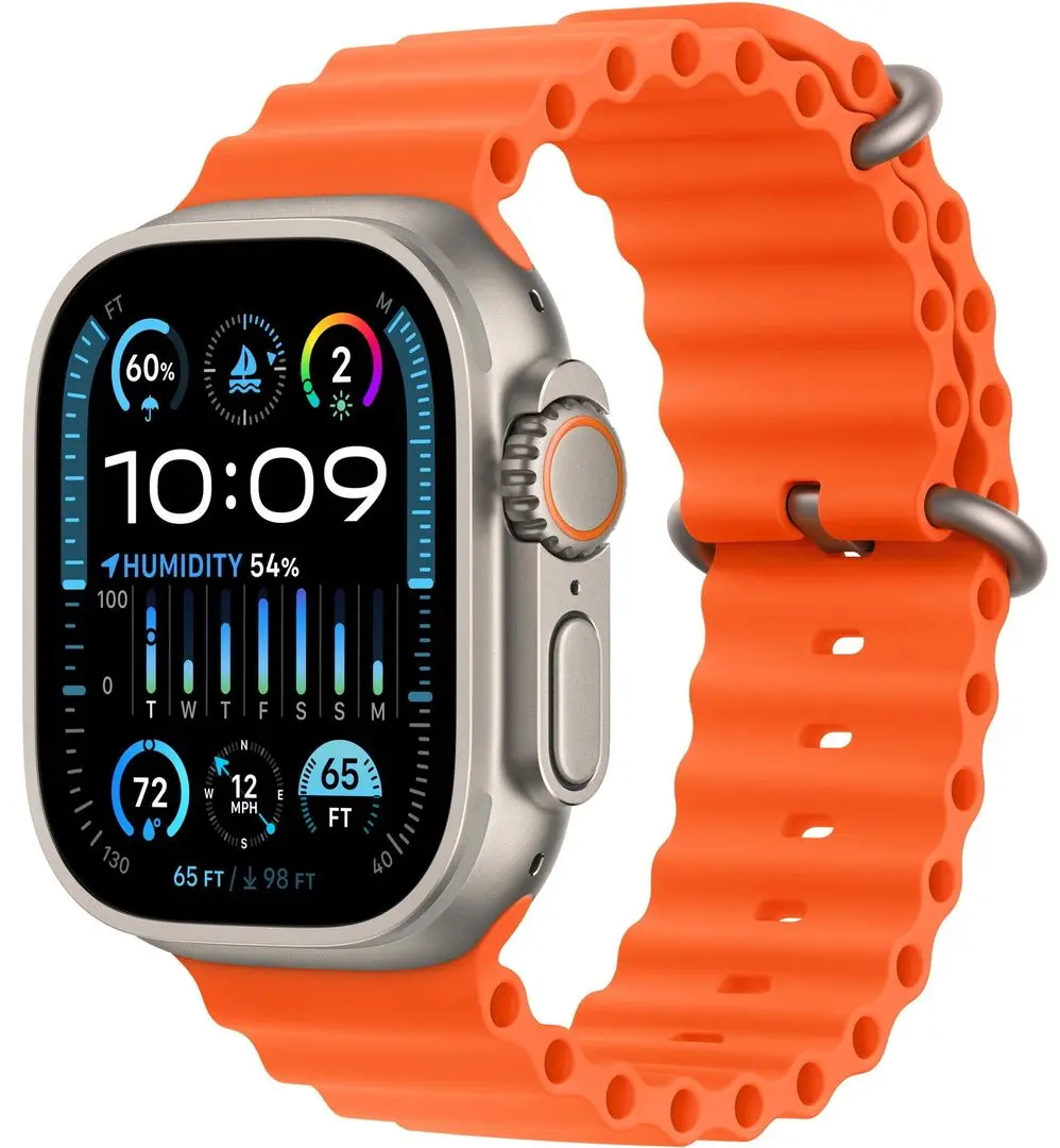 Ceas inteligent Apple Watch Ultra 2 GPS + Cellular 49mm Ocean Band (Orange)