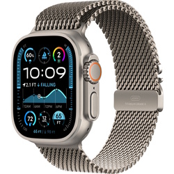 Ceas inteligent Apple Watch Ultra 2 GPS + Cellular 49mm Titanium Milanese Loop L (Natural)