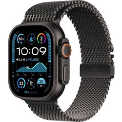 Ceas inteligent Apple Watch Ultra 2 GPS + Cellular 49mm Titanium Milanese Loop M (Black)