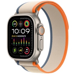 Ceas inteligent Apple Watch Ultra 2 GPS + Cellular 49mm Trail Loop M/L (Titanium/Beige/Orange)