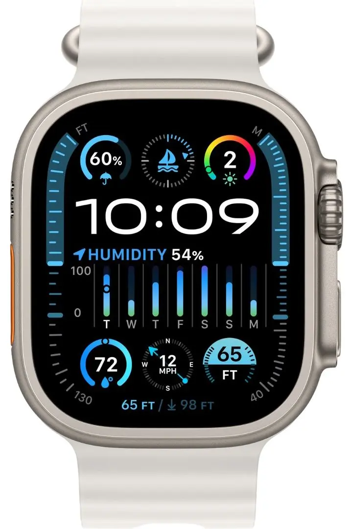 Ceas inteligent Apple Watch Ultra 2 GPS + LTE 49mm Ocean Band (White)