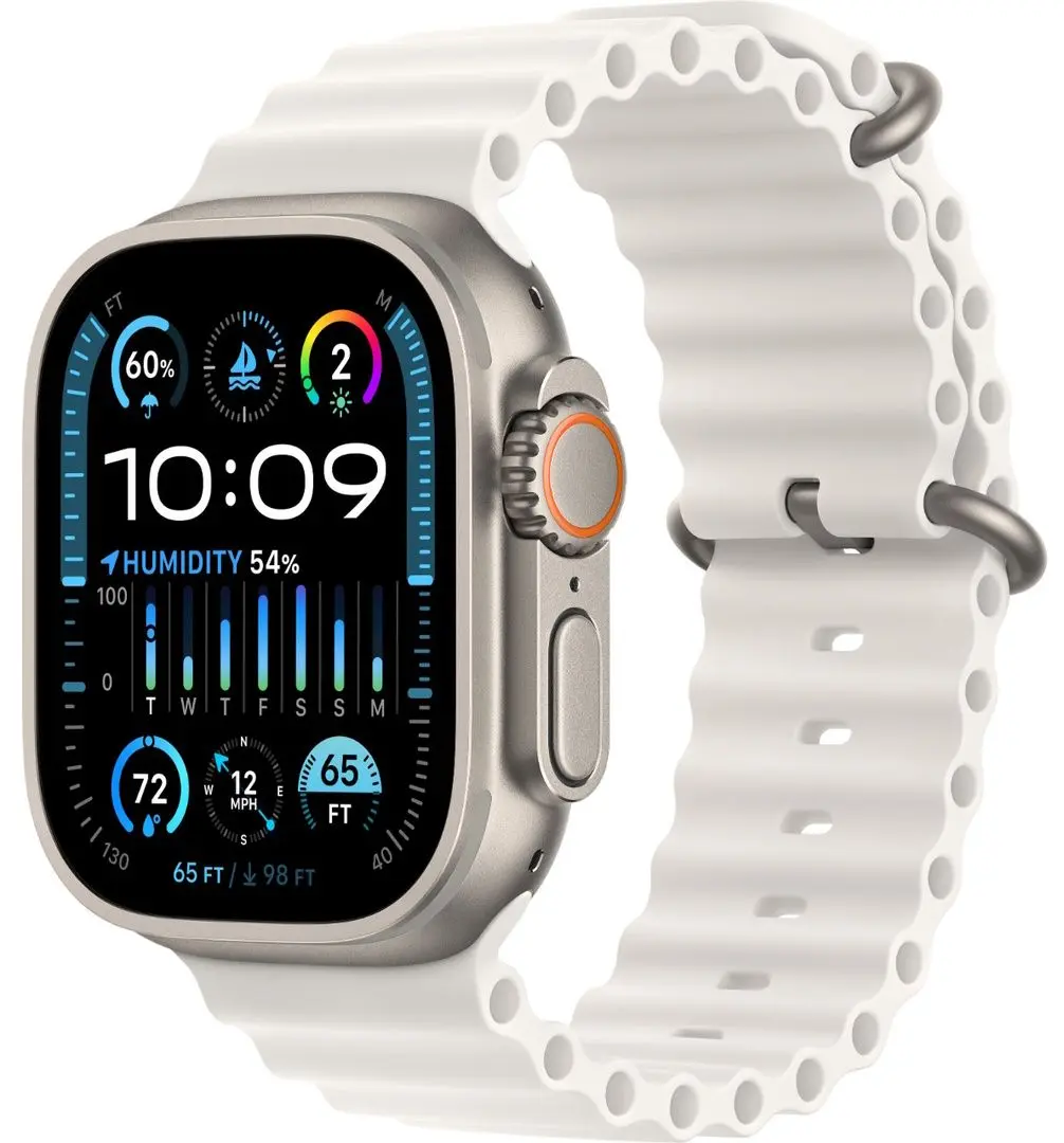Ceas inteligent Apple Watch Ultra 2 GPS + LTE 49mm Ocean Band (White)