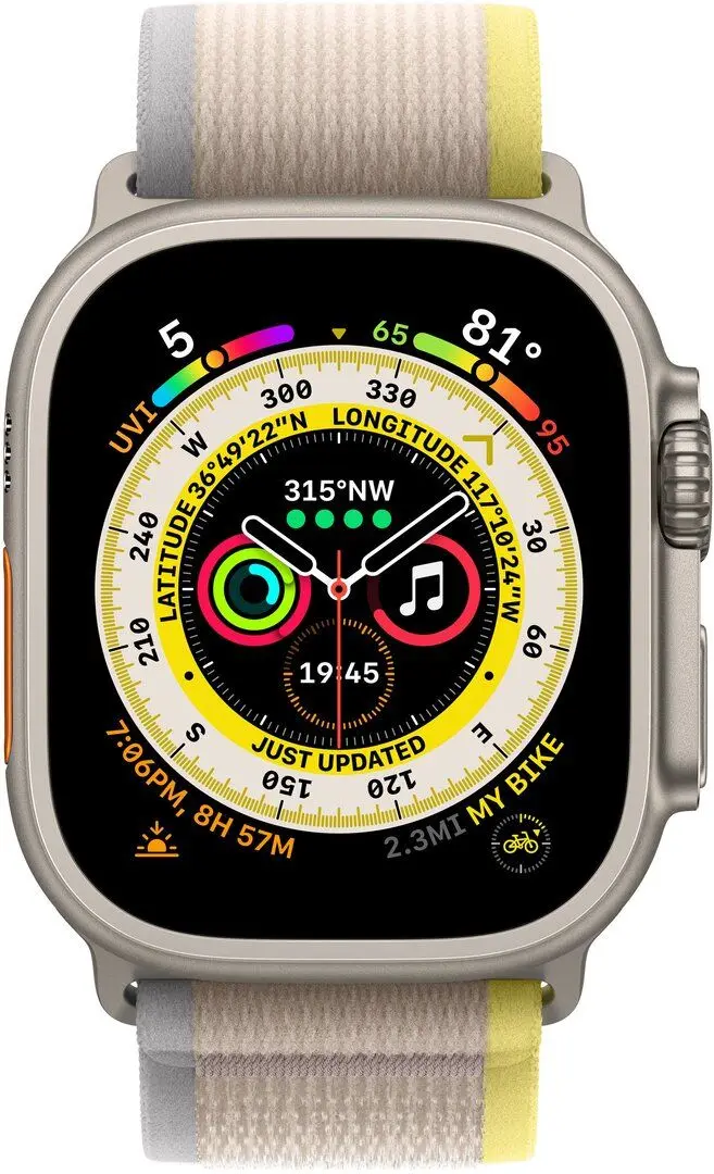 Ceas inteligent Apple Watch Ultra GPS + Cellular 49mm (Yellow/Beige)