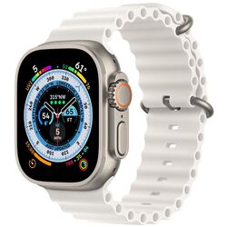 Ceas inteligent Apple Watch Ultra GPS + LTE 49mm Ocean Band (Titanium/White)