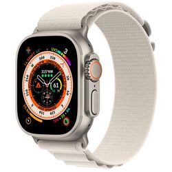 Ceas inteligent Apple Watch Ultra GPS + Cellular 49mm Alpine Loop L (Titanium/Starlight)