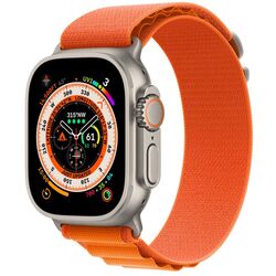 Ceas inteligent Apple Watch Ultra GPS + Cellular 49mm Alpine Loop S (Titanium/Orange)