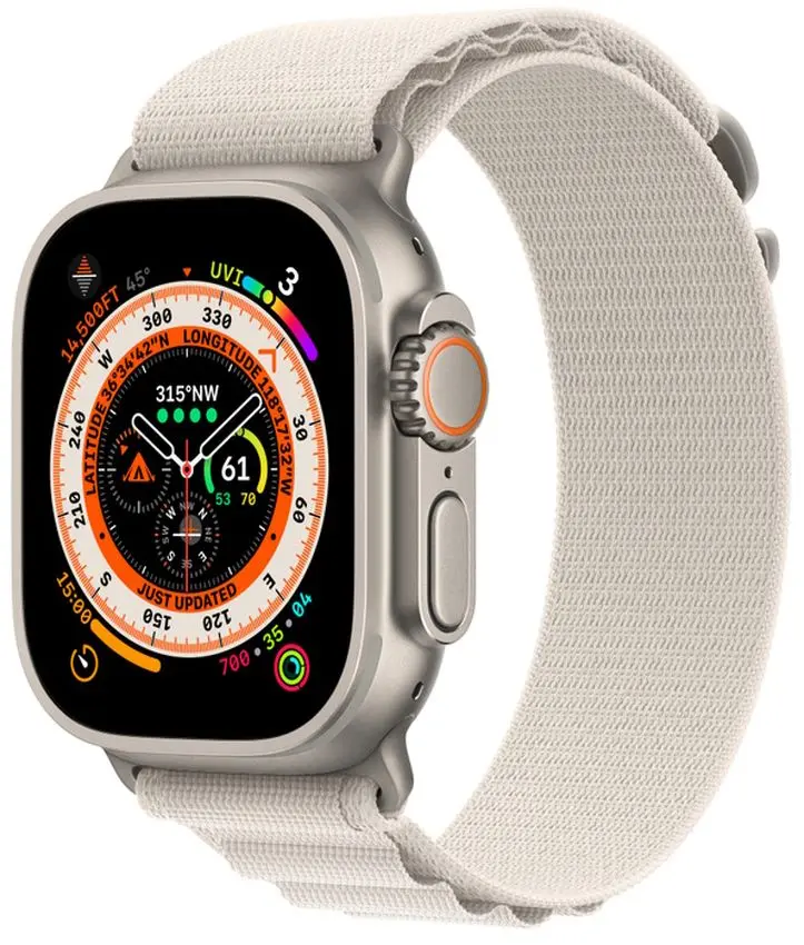 Умные часы Apple Watch Ultra GPS + Cellular 49mm Alpine Loop (Titanium/Starlight)
