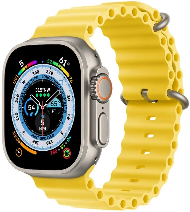 Умные часы Apple Watch Ultra GPS + Cellular 49mm Ocean Band (Yellow/Grey)