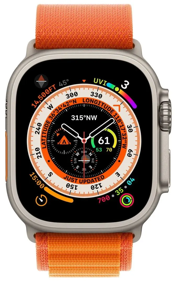 Ceas inteligent Apple Watch Ultra GPS + Cellular 49mm (Orange Alpine)