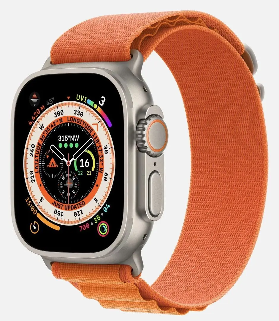 Ceas inteligent Apple Watch Ultra GPS + Cellular 49mm (Orange Alpine)