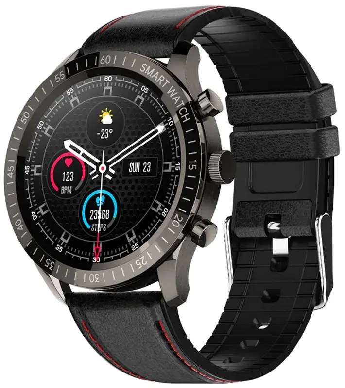 Смарт-часы Colmi SKY 5 Plus (Leather Strap/Black)