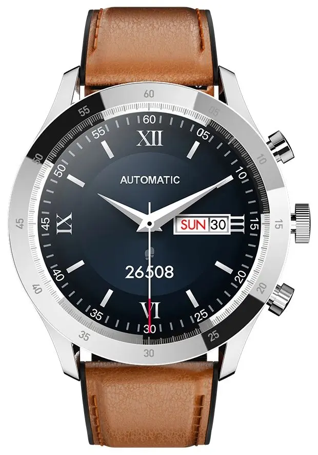 Ceas inteligent Colmi Sky 5 Plus (Silver/Leather strap) - 2