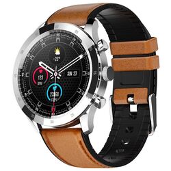 Ceas inteligent Colmi Sky 5 Plus (Silver/Leather strap)