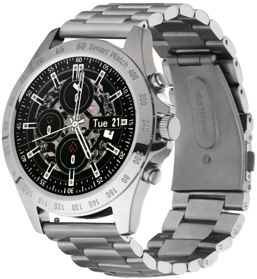 Ceas inteligent Garett Electronics Men Style (Silver)