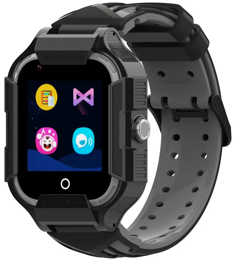 Ceas inteligent pentru copii Garett Kids Neon 4G (Black)