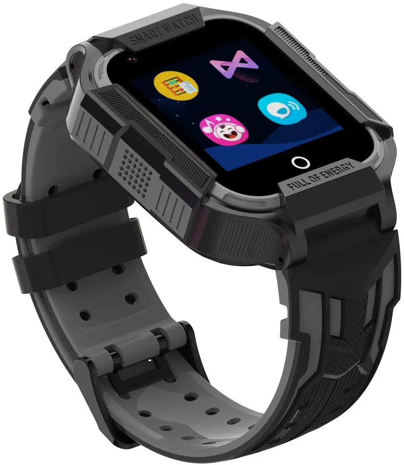 Ceas inteligent pentru copii Garett Kids Neon 4G (Black)