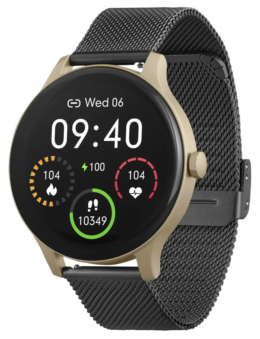 Ceas inteligent Garett Classy (Gold/Black)