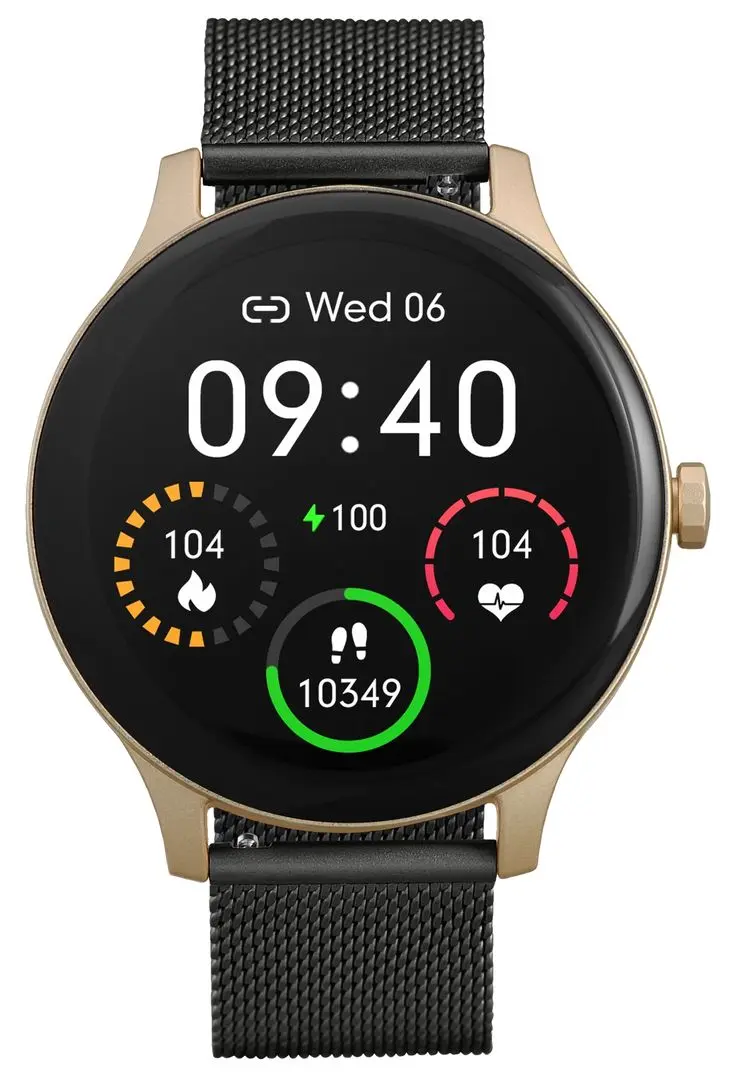 Ceas inteligent Garett Classy (Gold/Black)