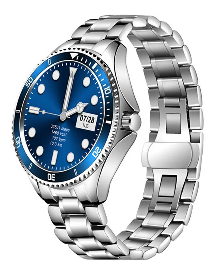 Ceas inteligent Garett Men 4S (Silver/Blue) - 2