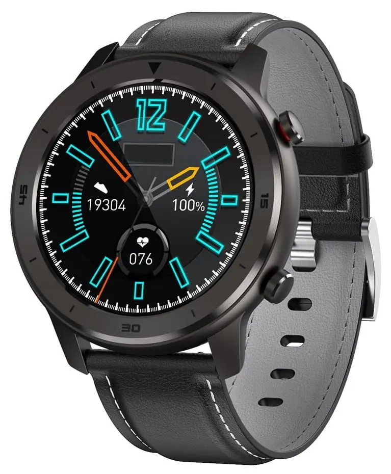 Ceas inteligent Garett Men 5S (Black Leather)