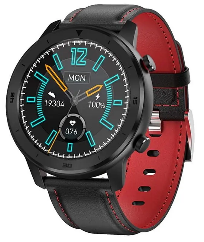 Ceas inteligent Garett Men 5S (Black/Red)