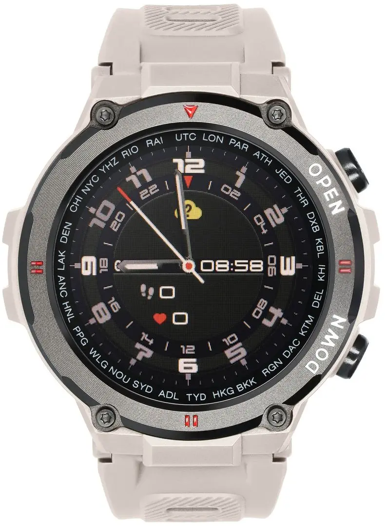 Ceas inteligent Garett Sport Tactic (Beige)