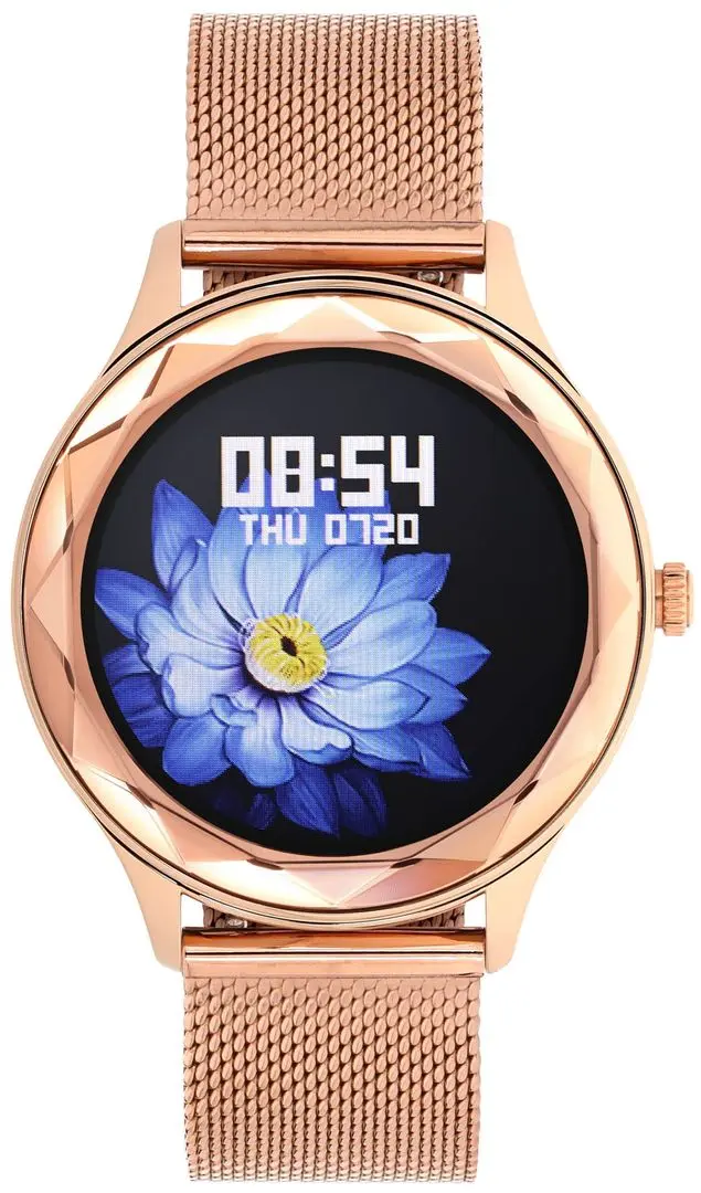 Ceas inteligent Garett Women Elise (Gold/Steel)