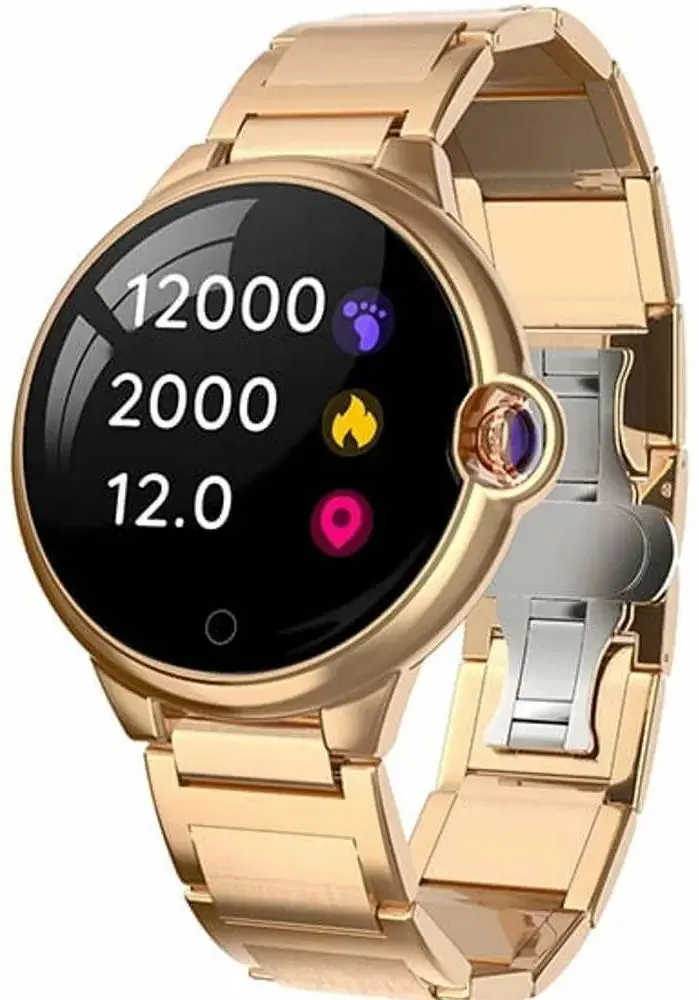 Ceas inteligent Garett Women Karen Steel (Gold)