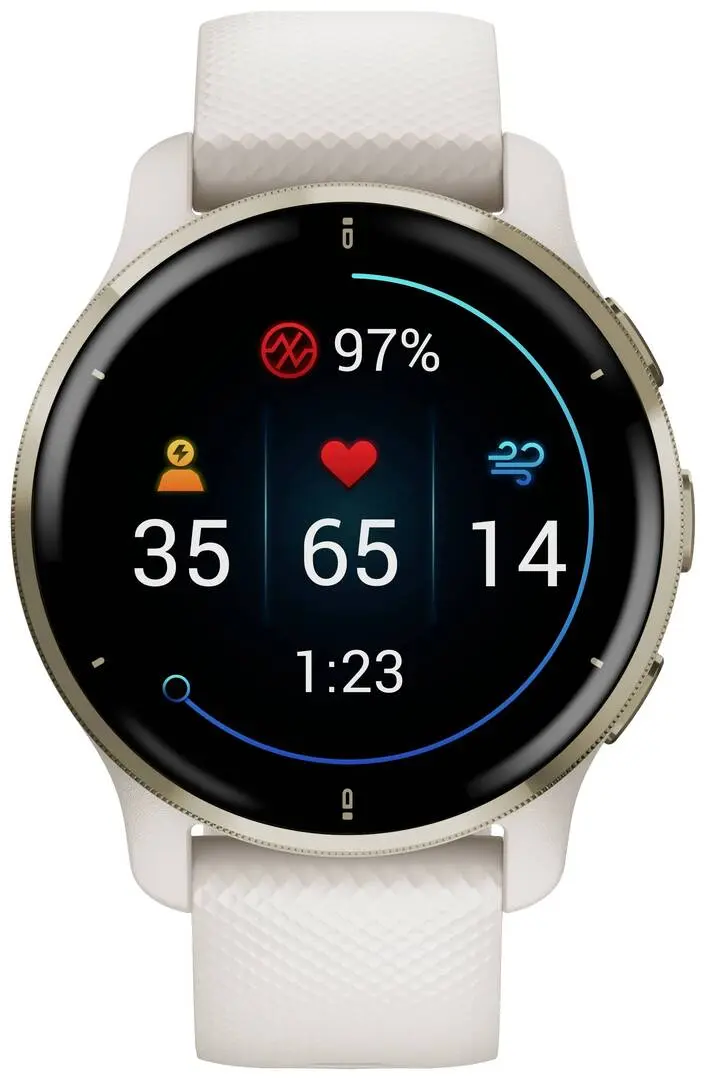 Ceas inteligent Garmin Venu 2 Plus (Cream Gold)