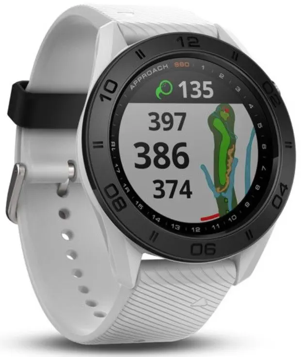 Ceas inteligent Garmin Approach S60 White (010-01702-01) - 4