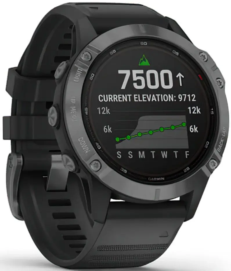 Смарт-часы Garmin Fenix 6 Pro Solar (Black/Slate Gray)